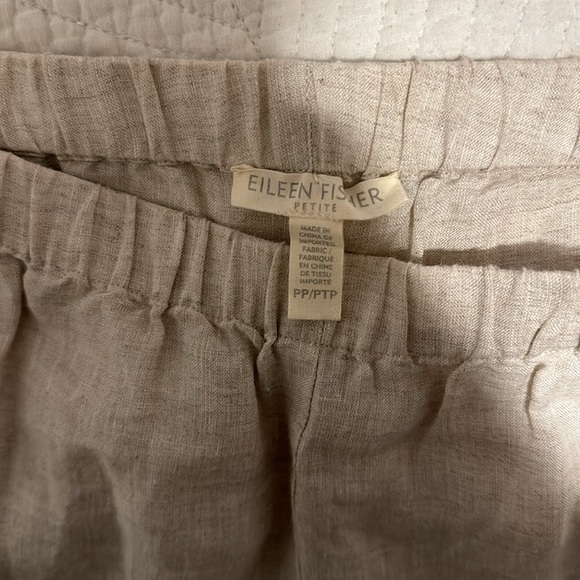 Eileen Fisher 100% Organic Linen Capris PP - Picture 5 of 11